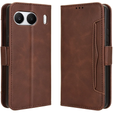 Klopové pouzdro pro OnePlus Nord 4, Card Slot, hnědé