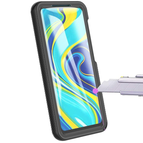 Pouzdro pro Xiaomi Redmi Note 9S / 9 Pro, Shockproof, s fólií, modré