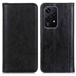 Flipové pouzdro pro Honor 200 Lite, Split Leather, černé