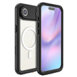 Redpepper pouzdro pro iPhone Air, vodotěsné, IP68, pro MagSafe, průhledné s černými boky