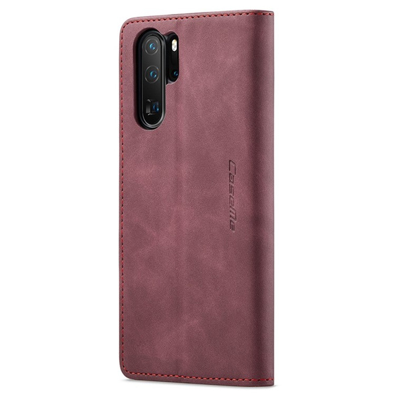 Pouzdro CASEME pro Huawei P30 Pro, Leather Wallet Case, kaštanové