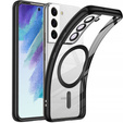 Pouzdro pro Samsung Galaxy S21 FE, Electro MagSafe, černé + sklo na displej