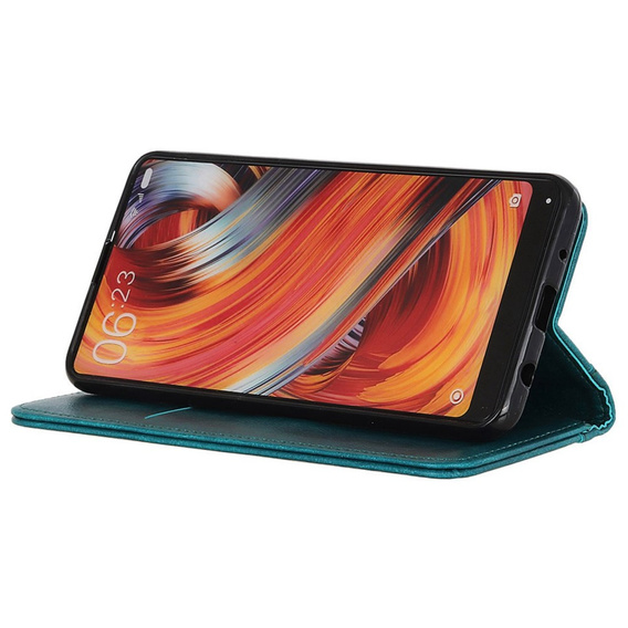 Pouzdro pro Samsung Galaxy A55 5G, Wallet Litchi Leather, zelené