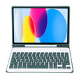 Pouzdro + klávesnice iPad 10.9 2022 10 Gen, Pen Slot, tmavě zelené