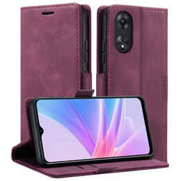 Pouzdro pro Oppo A78 5G, ERBORD Vintage peněženka s klopou, červené