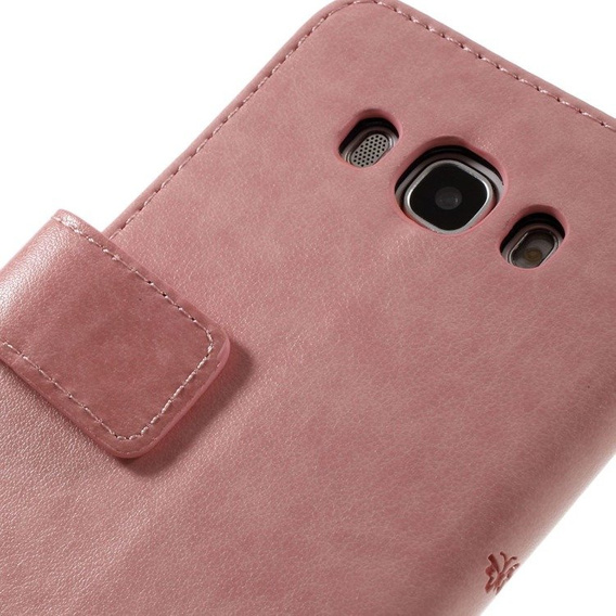 Klopové pouzdro pro Samsung Galaxy J5 2016, Butterfly, růžové