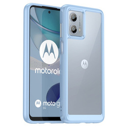 Pouzdro pro Motorola Moto G53 5G, Fusion Hybrid, transparentní / modré