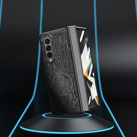 Pouzdro pro Samsung Galaxy Z Fold 4 5G, Mechanical Legend, černé