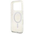 Pouzdro Guess IML Glitter Pearl Strap MagSafe pro iPhone 17 Pro Max