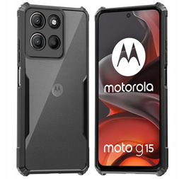 Pouzdro pro Motorola Moto G15 / Motorola Moto G15 Power, AntiDrop Hybrid, černé