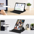 Pouzdro s klávesnicí pro Lenovo Tab M11, Rotary 360° Leather, černé