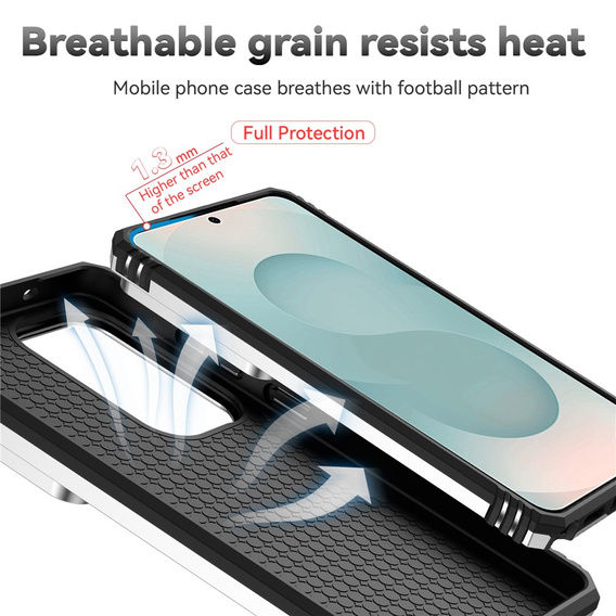 Pancéřové pouzdro s podstavcem a krytem objektivu pro Samsung Galaxy S26 Ultra