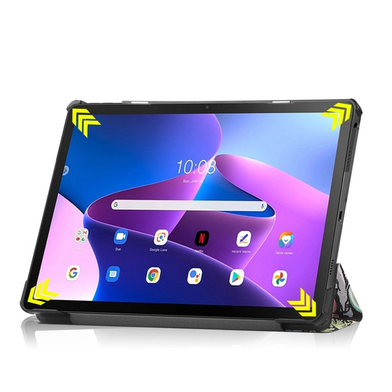 Pouzdro pro Lenovo Tab M10 Plus 10.6 Gen 3 TB-125F TB-128F, Smartcase, graffiti