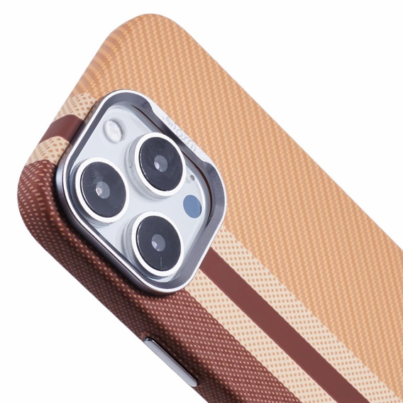 Pouzdro pro iPhone 16 Pro Max, Carbon Fiber MagSafe, žluté
