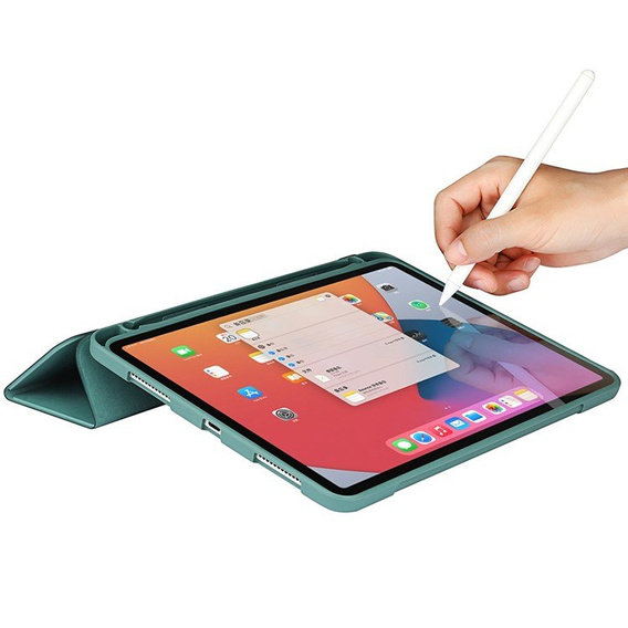 Pouzdro pro iPad Pro 11 2021/2022, Smartcase s prostorem pro stylus, zelené