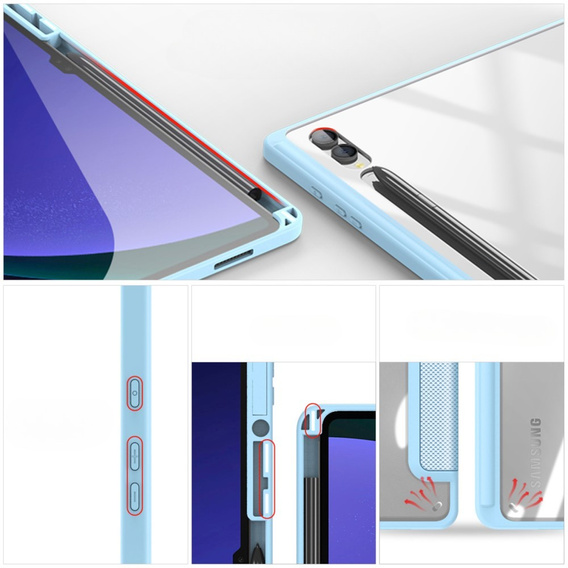 Pouzdro pro Samsung Galaxy Tab S10 Ultra, Dux Ducis TOBY, modré