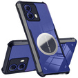 Pouzdro pro Motorola Moto G85, s magnetickou fólií, transparentní / černé