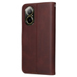 Klopové pouzdro pro Realme C67, Leather Wallet, hnědé