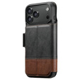 Flipové pouzdro 2 v 1 pro iPhone 17 Pro Max, SUTENI, pro MagSafe, černé