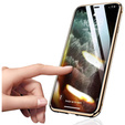 Pouzdro pro iPhone 12, Magnetic Dual Glass, zlaté