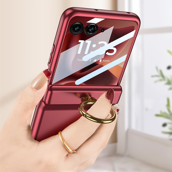 Pouzdro se stojánkem a ochranou pantů pro Motorola Razr 60 Ultra 5G