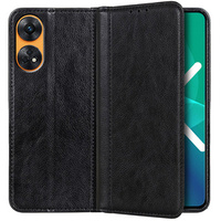 Flipové pouzdro pro Oppo Reno8 T, Split Leather, černé