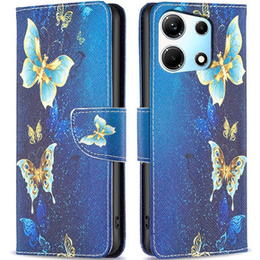 Klopové pouzdro pro Infinix Zero 30 5G, Wallet, butterfly, modré