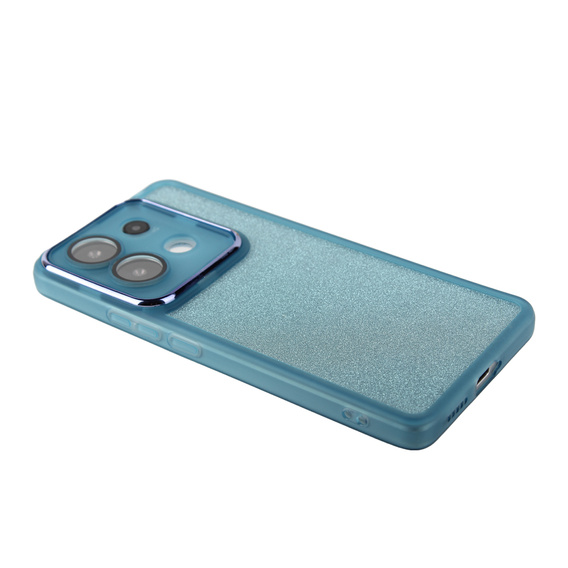 Pouzdro pro Xiaomi Redmi Note 13 5G, Glittery Powder, modré + 9H tvrzené sklo