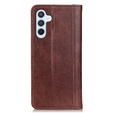 Pouzdro pro Samsung Galaxy A35 5G, Wallet Litchi Leather, hnědé