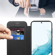 Klopové pouzdro pro Samsung Galaxy S22 5G, RFID Wallet MagSafe CamShield, černé
