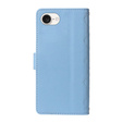 Pouzdro s klopou pro iPhone 16E, Rhombus Crossbody Leather, modré