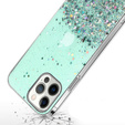 Pouzdro pro iPhone 13 Pro, Glittery, zelené