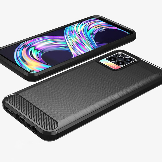 Pouzdro pro Realme 8 / 8 Pro, Carbon, černé