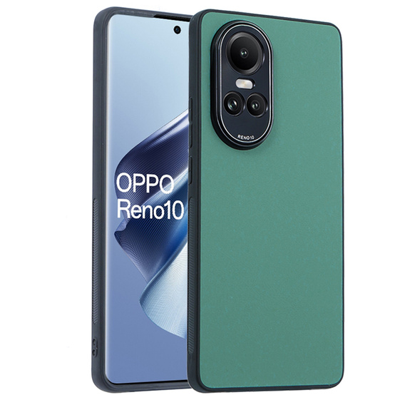 Kožené pouzdro pro Oppo Reno 10 / 10 Pro, leather hybrid, zelené