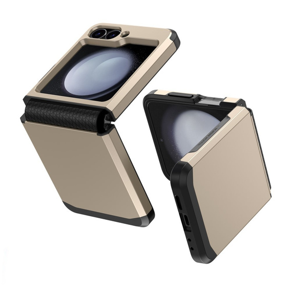 Pancéřované pouzdro pro Samsung Galaxy Z Flip7 FE / Z Flip6, Armor Shockproof, zlaté