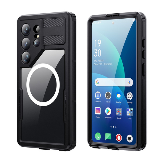 Vodotěsné pouzdro Redpepper MagSafe pro Samsung Galaxy S26 Ultra, černé