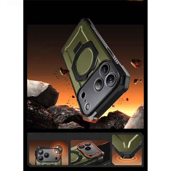 Pouzdro Supcase pro iPhone 17 Pro Max, Unicorn Beetle Grip Mag, Guldan