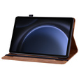 Pouzdro pro Samsung Galaxy Tab S9 FE / S10 FE, Wallet Pen Slot, hnědý