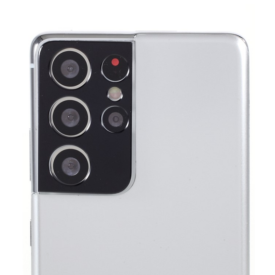 Kovový kryt fotoaparátu pro Samsung Galaxy S21 Ultra, modré