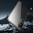 Pouzdro pro Samsung Galaxy A17 5G, magnetické dvojité sklo, průhledné s černými boky