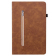 Pouzdro pro Samsung Galaxy Tab A7 Lite, Wallet Pen Slot, hnědé