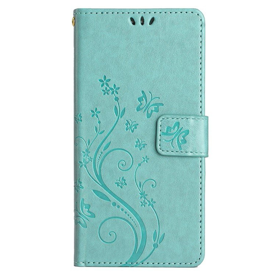Klopové pouzdro pro Samsung Galaxy A55 5G, Wallet, Butterfly, fialové