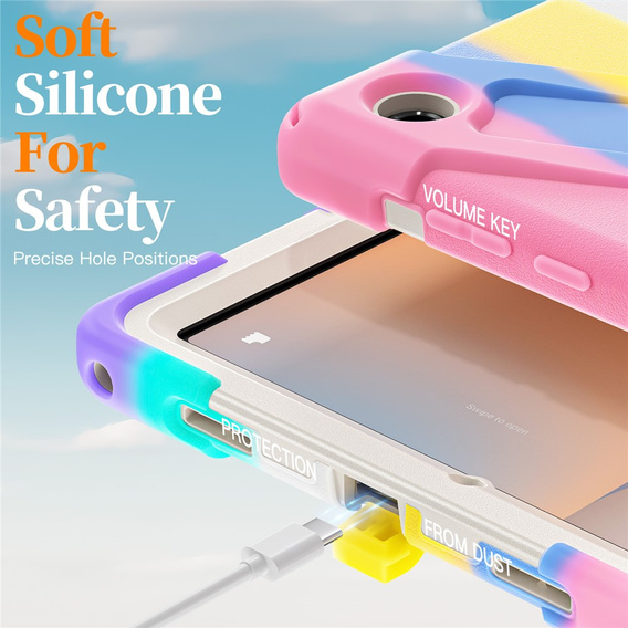 Pevné pouzdro s podstavcem a ramenním popruhem pro Samsung Galaxy Tab A11+