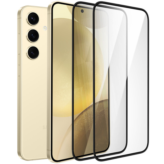 2x tvrzené sklo pro Samsung Galaxy S24+/S25+ Plus, ERBORD 3D pro celý displej