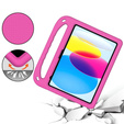 Dětské pouzdro pro iPad 11" 2025 A16 (11 gen.) / iPad 10.9" 2022 (10 gen.), s rukojetí, růžové