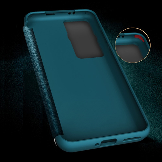 Flipové pouzdro pro Huawei P60 Pro, Side View, modré