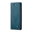 Pouzdro CASEME pro iPhone 7/8/SE 2020/SE 2022, Leather Wallet Case, modré