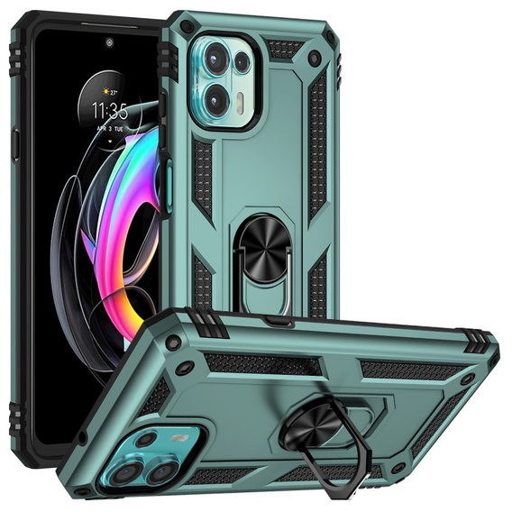 Pancéřové pouzdro pro Motorola Edge 20 Lite, Nox Case Ring, zelené