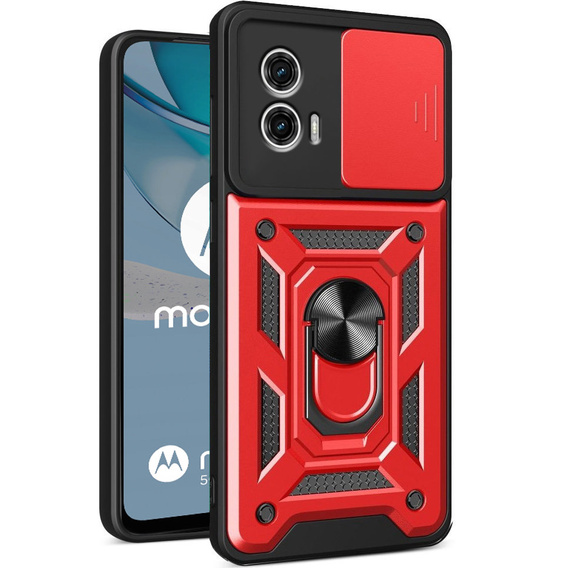 Pouzdro pro Motorola Moto G53 5G, CamShield Slide, červené