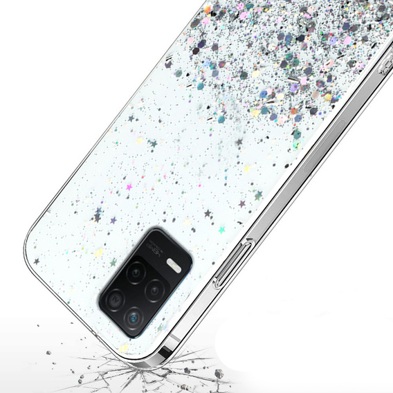 Pouzdro pro Realme 8 5G, Glittery, průhledné